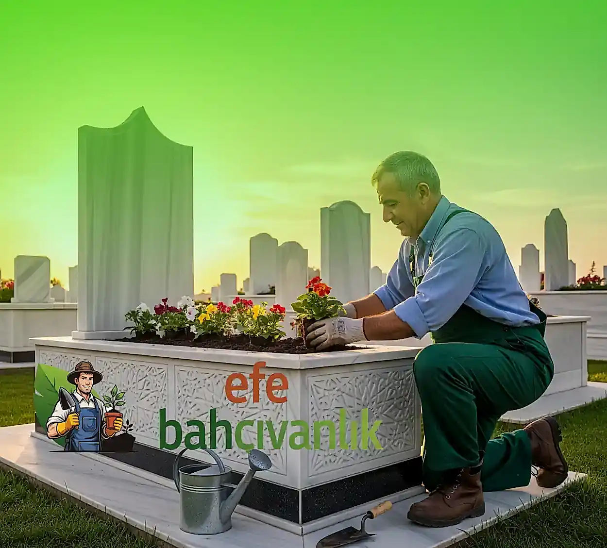 Edirnekapı Mezarlığı Mezar Bakım Çiçeklendirme
